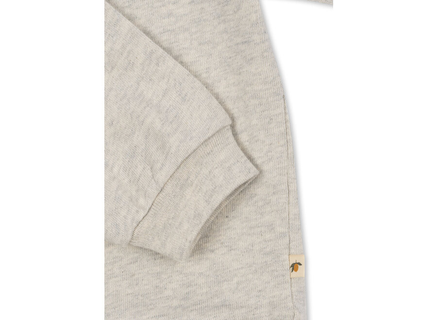 Spotty LS polo - Off white melange