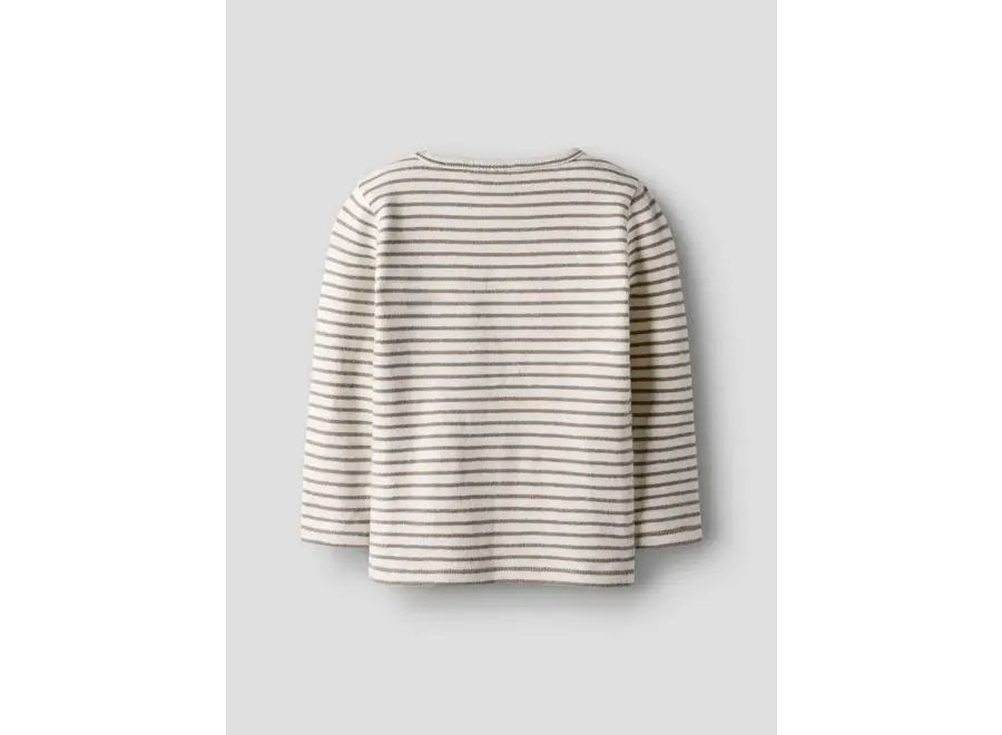 Thoro Jen LS slim top - Stripes/ Sepia tint