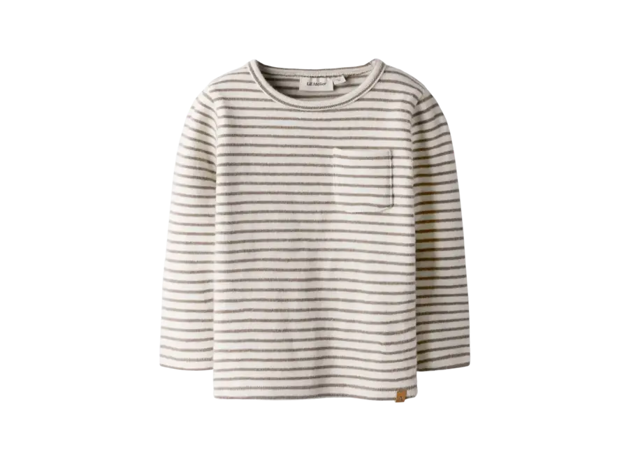 Thoro Jen LS slim top - Stripes/ Sepia tint