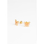 Studs earrings - Glitter butterfly