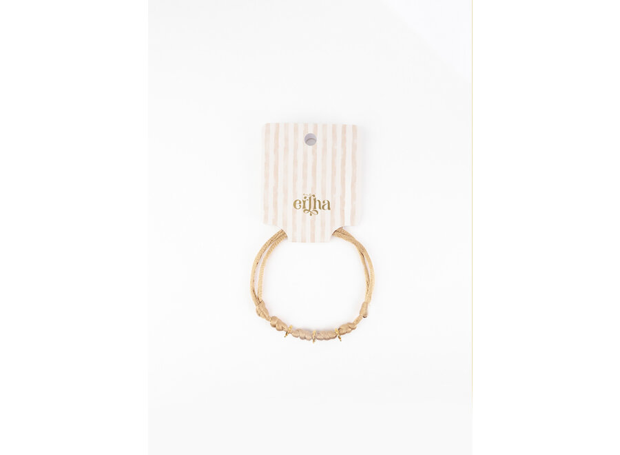 Make your bracelet - Soft peach three hoops