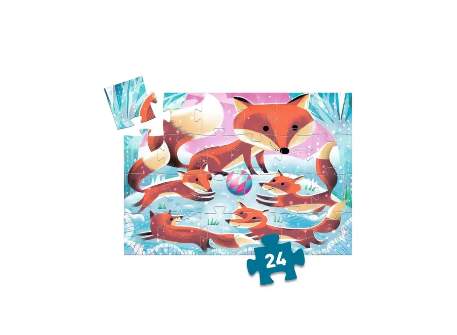 Silhouette puzzle - Ginger, little fox (24st.)