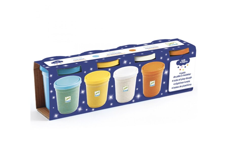 Klei met glitters (4st.)