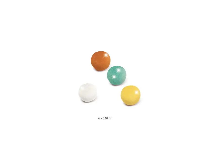 Klei met glitters (4st.)