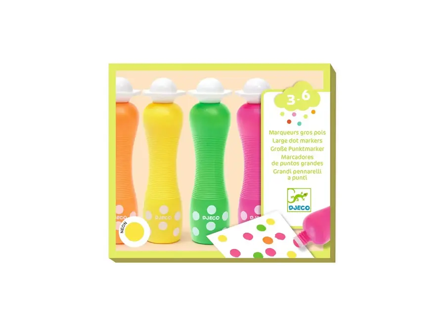 Large dot markers - Neon