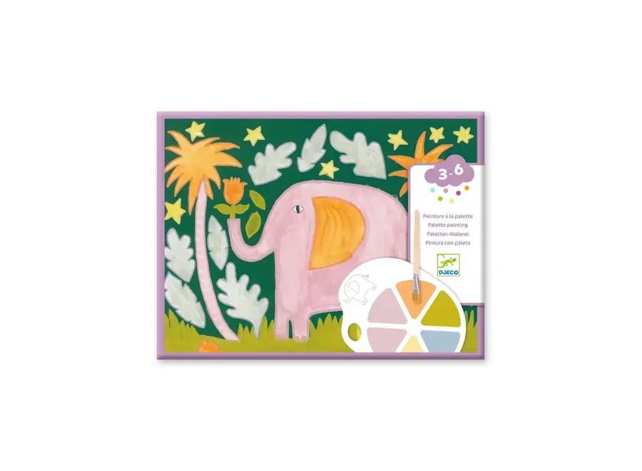 Palette painting - Wild animals