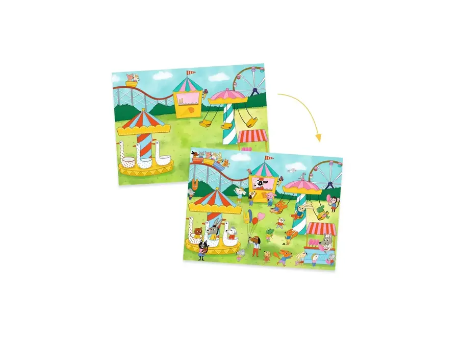 Rub on stickers - Het is feest!
