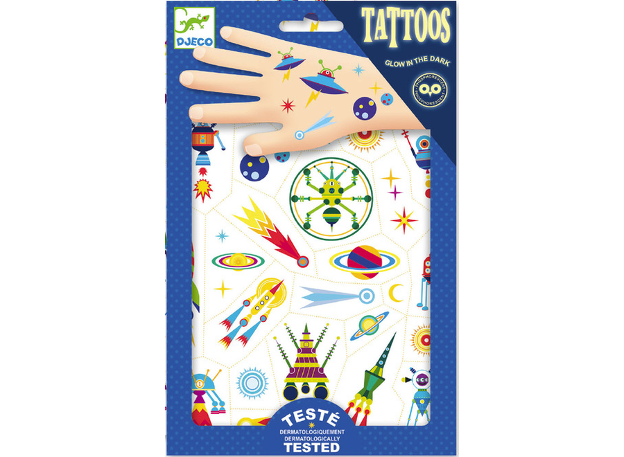 Tattoos - glow in the dark space