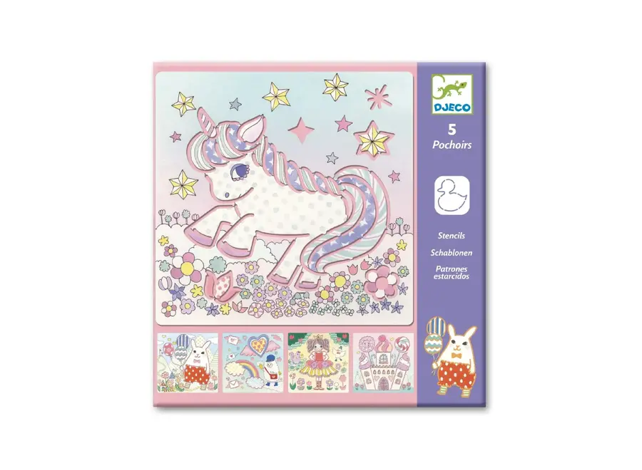 Sjablonen - Kawaiiland met eenhoorn