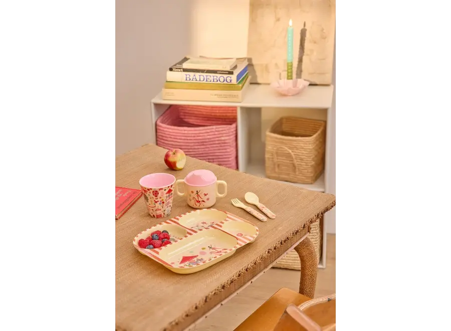 Melamine beker - Roze, fun fair print