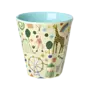 Melamine beker - Mint, fun fair print