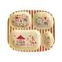 Kids 4 room plate - Roze , fun fair print