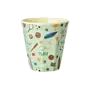 Melamine beker - Soft green, sports print