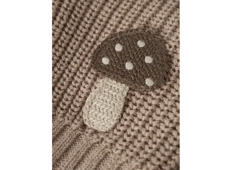 Nemlen Lak LS knit cardigan - Oxford tan