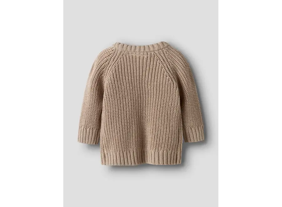 Nemlen Lak LS knit cardigan - Oxford tan