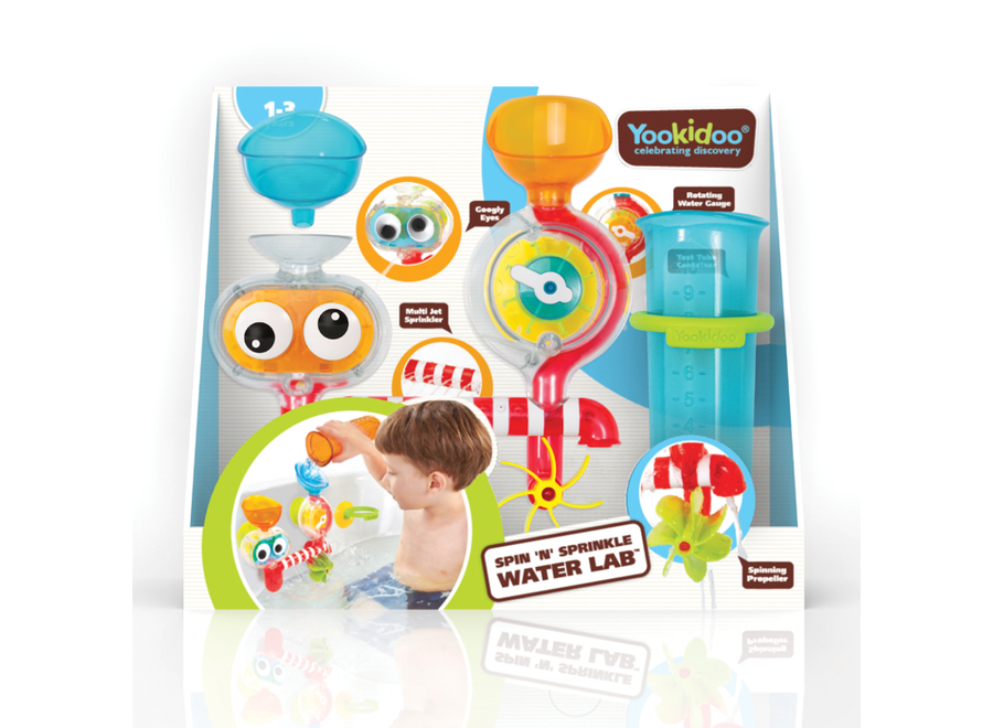 Spin 'N' sprinkle water lab - transparent