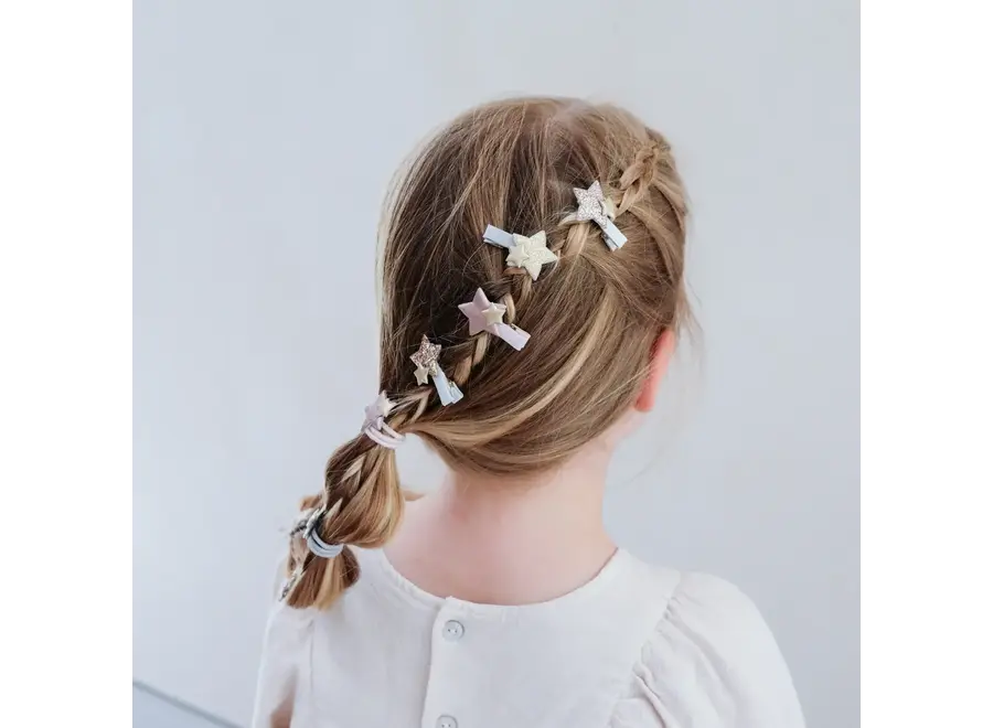 Sparkle star mini clips