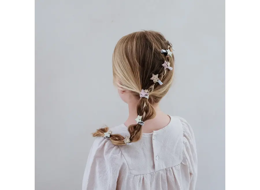 Sparkle star mini clips