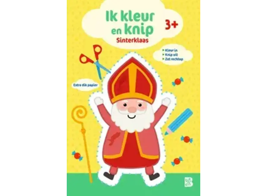 Ik kleur en knip - Sinterklaas