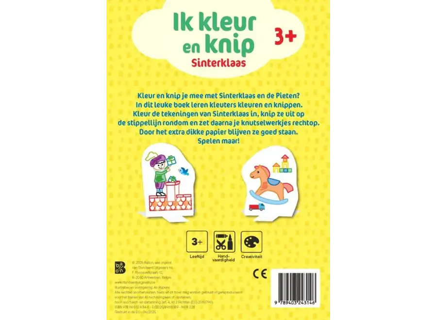 Ik kleur en knip - Sinterklaas