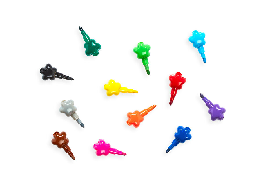 Stacking crayons - Stack of stars