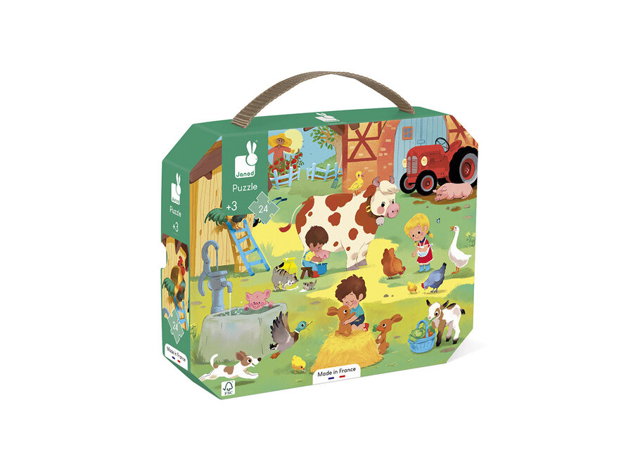 Puzzelkoffer - De boerderij (24 stukjes)