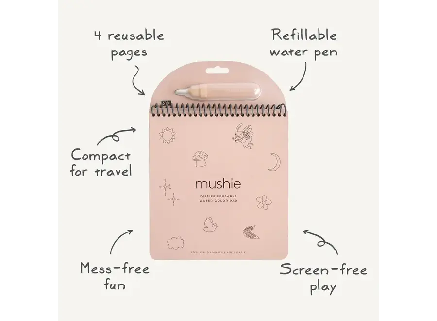 Reusable water color pad - Fairies