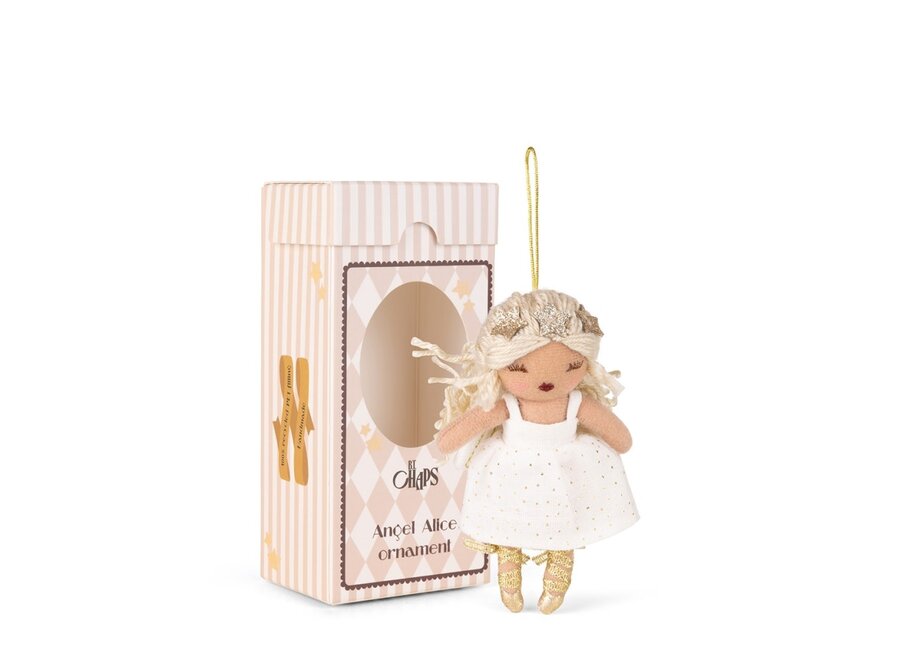 Chaps angel Alice ornament - White