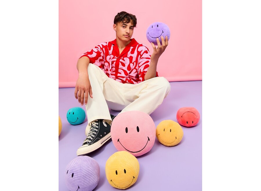 Smiley ECO fuzzy - Bright purple