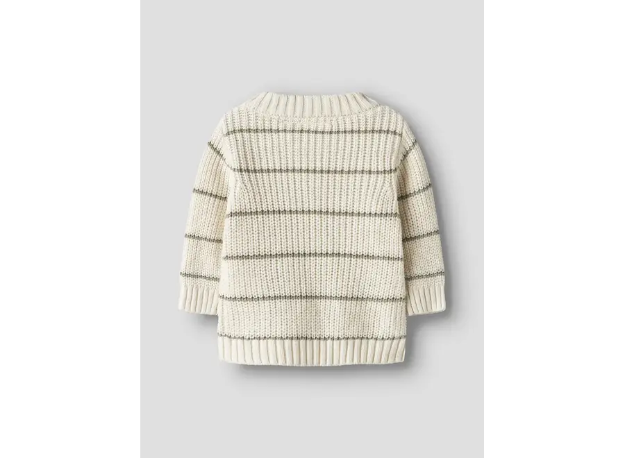 Nemlen knit stripe - Coconut milk