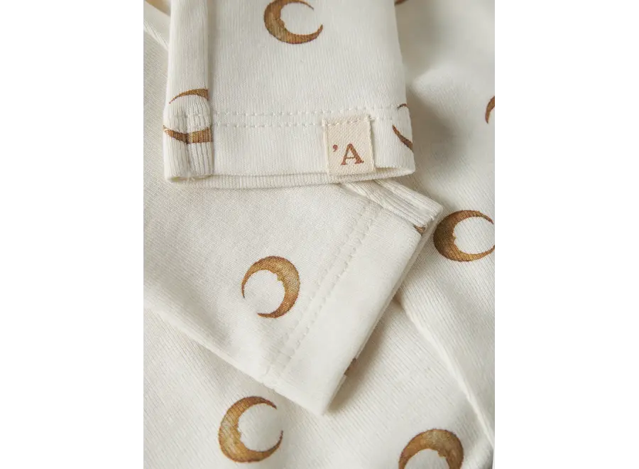 Layo Kim slim leggings - Coconut milk/ moon