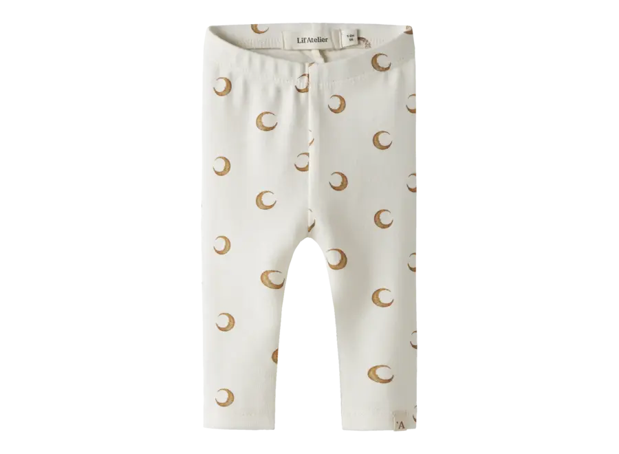 Layo Kim slim leggings - Coconut milk/ moon