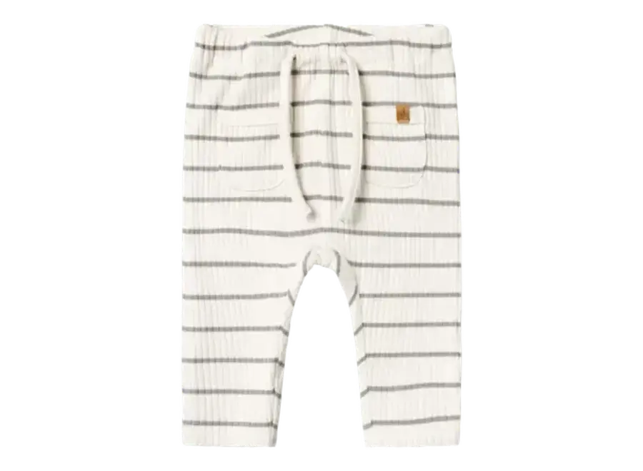 Kail Reg pants stripes - Coconut milk