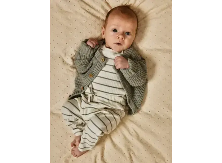 Kail Reg pants stripes - Coconut milk