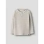 Tonto Tor LS slim top stripes - Coconut milk