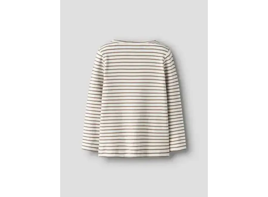 Tonto Tor LS slim top stripes - Coconut milk