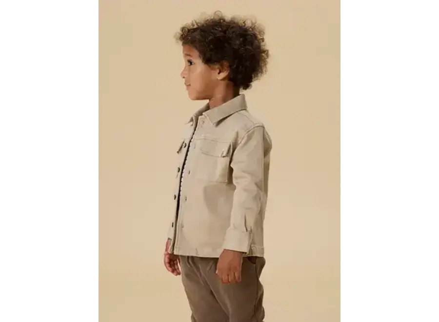 Taru loose twill shirt - Irish cream