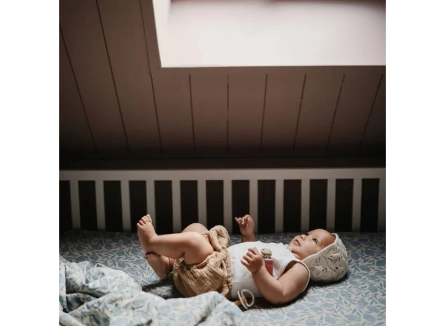 Swaddle muslin - Blue flowers