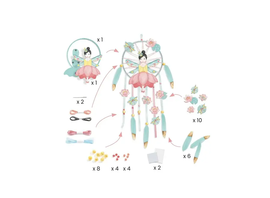 DIY dreamcatcher - Lotus fairy