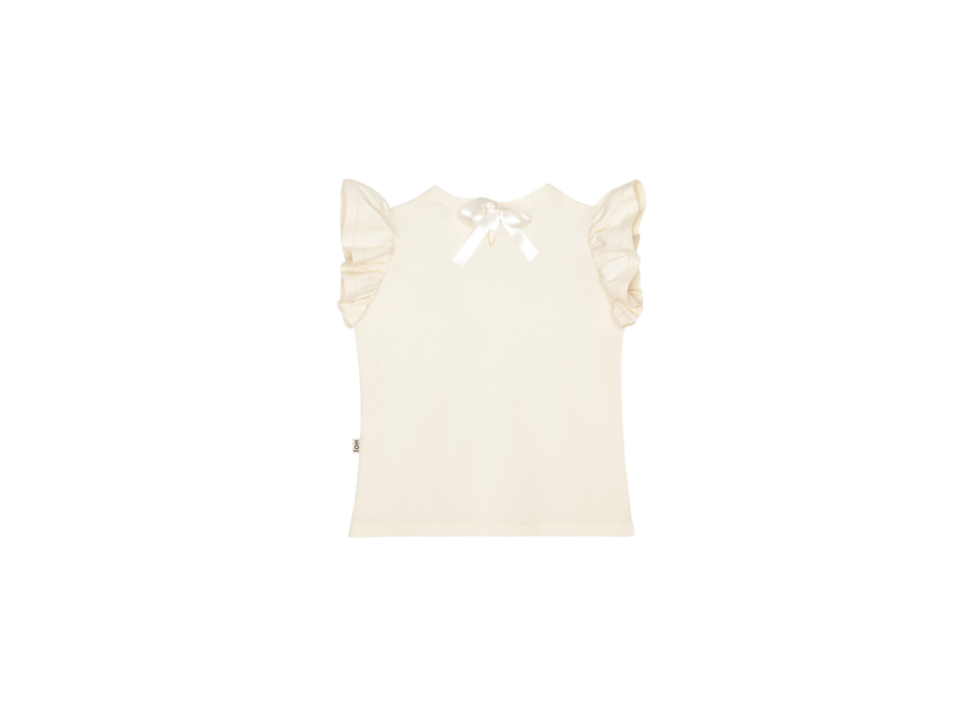 Ruffled tee - Cream