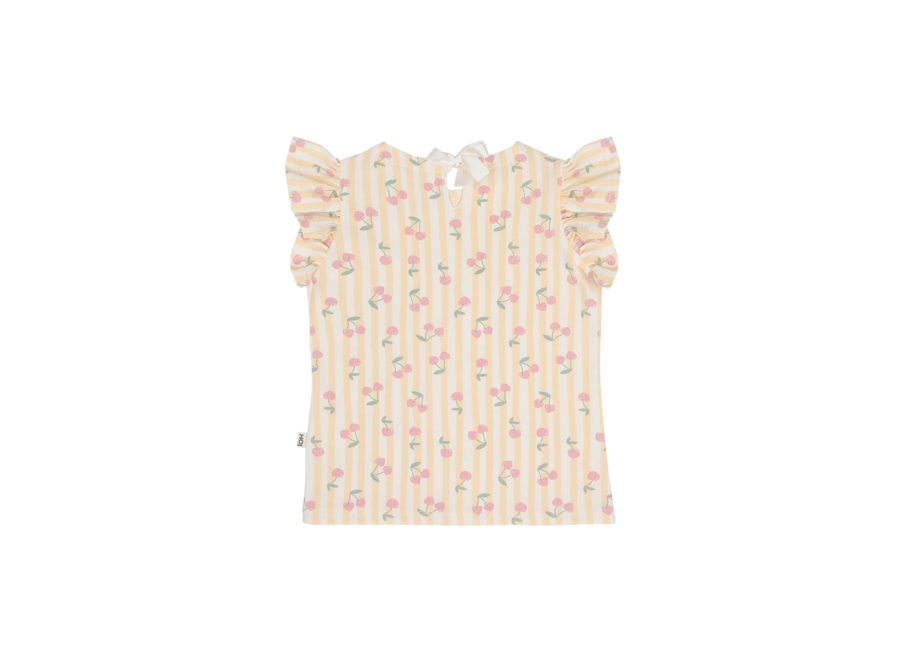 Ruffled tee - Cherry party