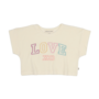 Relaxed tee Love - Cream (terry cotton)