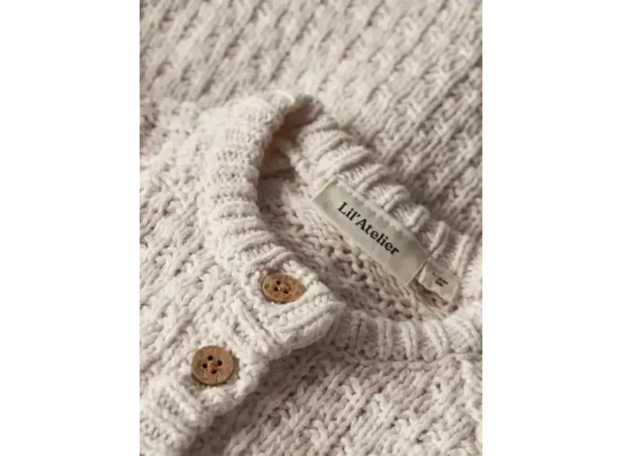 Bella LS knit cardigan - Novelle peach