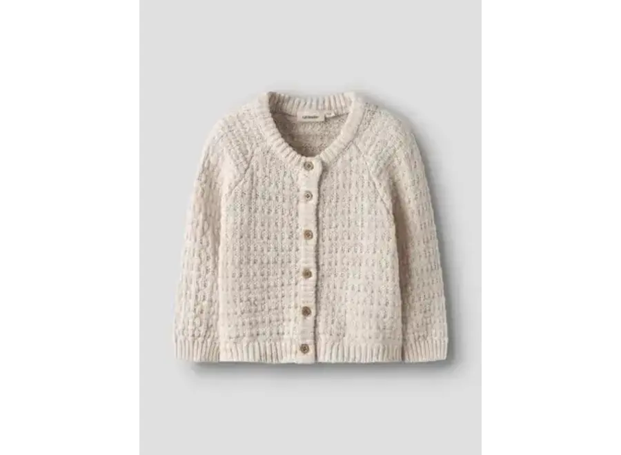 Bella LS knit cardigan - Novelle peach