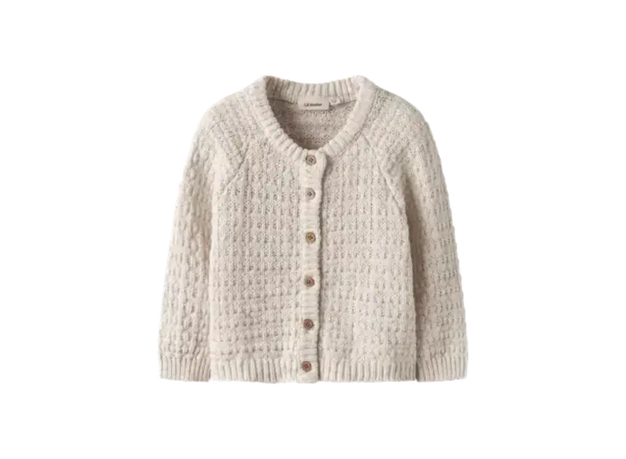 Bella LS knit cardigan - Novelle peach
