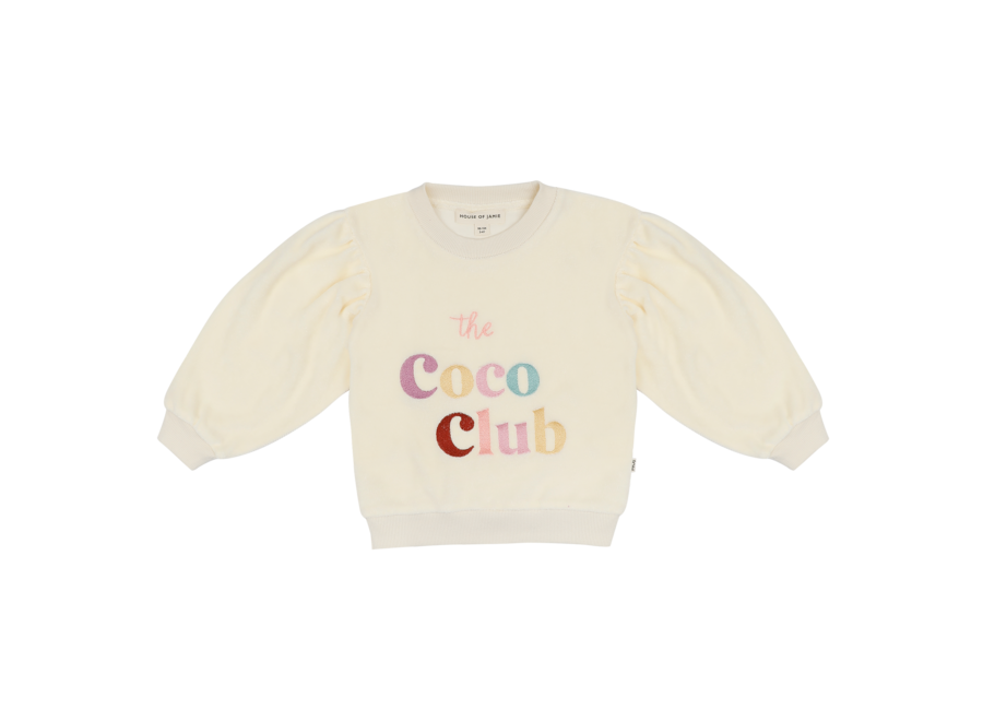 Balloon sweater 'Coco club' - Cream