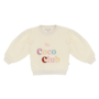Balloon sweater 'Coco club' - Cream