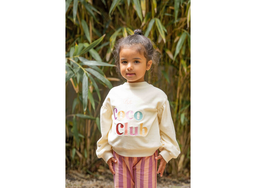Balloon sweater 'Coco club' - Cream