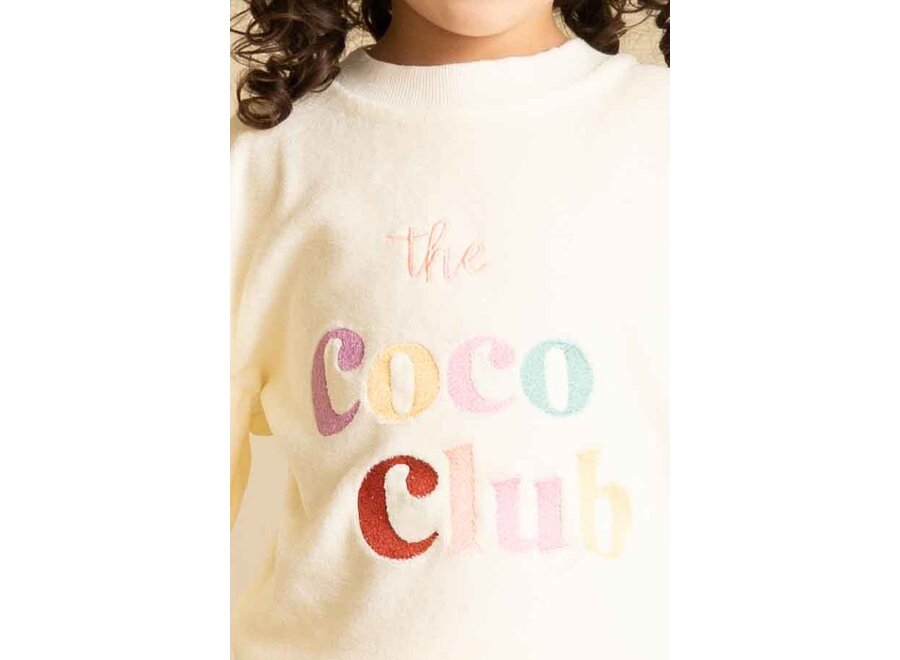 Balloon sweater 'Coco club' - Cream