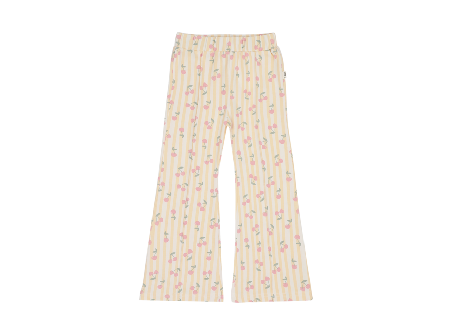 Flared pants - Cherry party